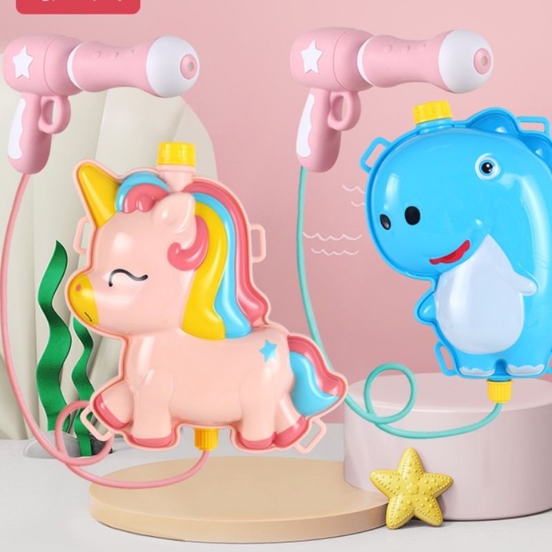 Balo Súng Nước Đồ Chơi 2000ML Nhiều Mẫu Hoạt Hình Động Vật Cho Bé