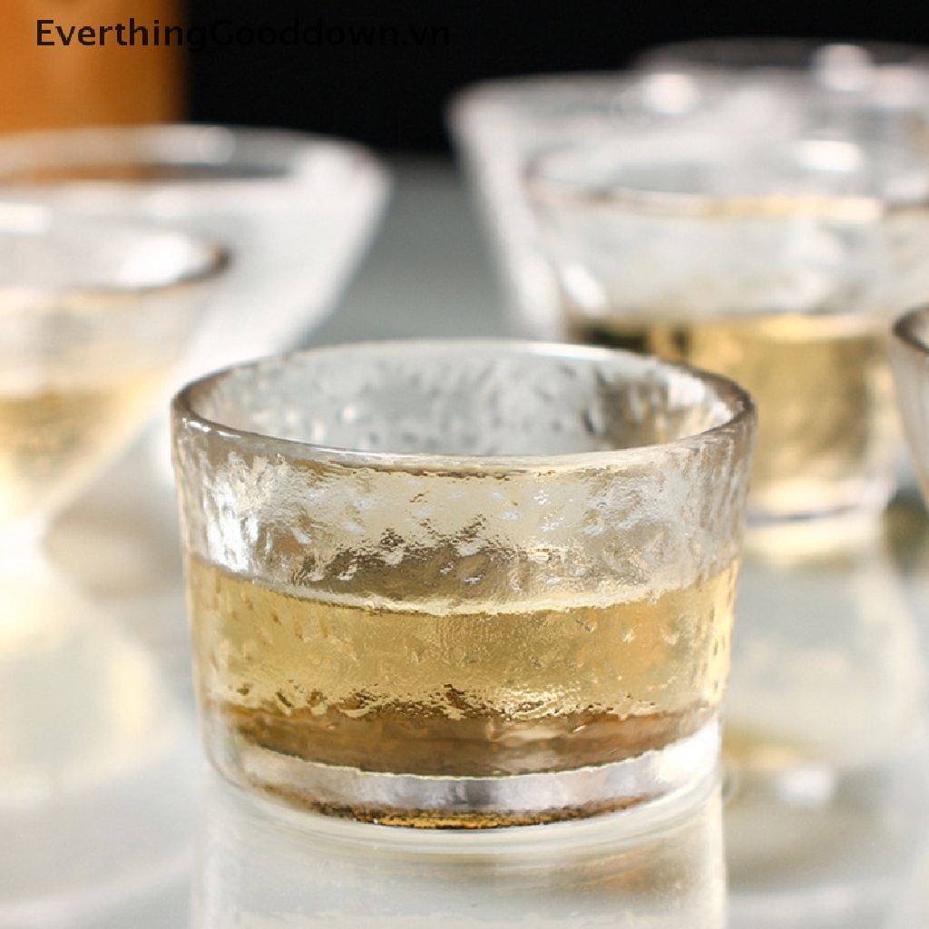 Cốc thủy tinh uống trà phong cách Nhật Bản