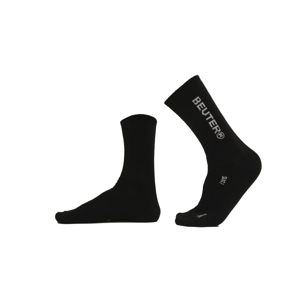 Tất Cổ Cao Beuter Black Crew Socks