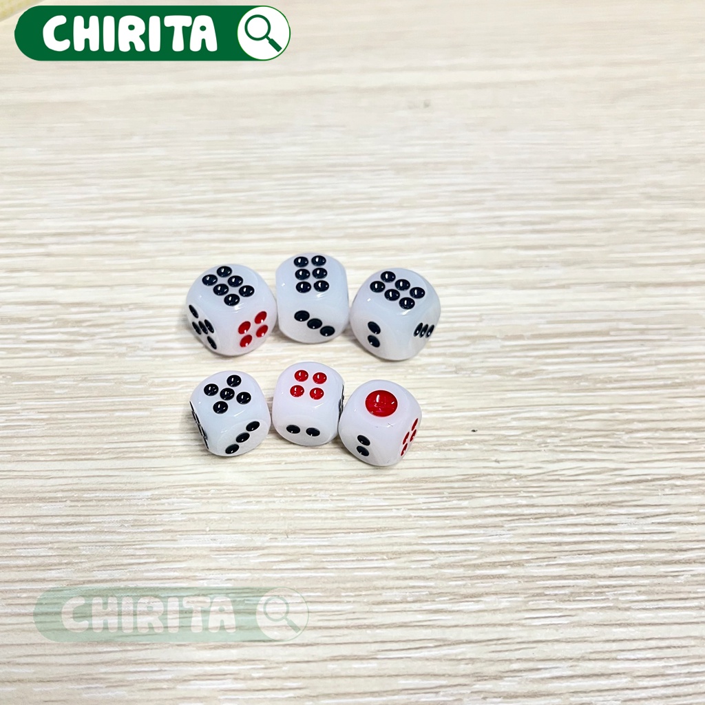 Bộ Xí Ngầu NGHỆ HOA LOẠI 1 Cao Cấp 13LY / 11LY - Đồ Chơi Xúc Xắc Lắc Xí Ngầu Boardgame CHIRITA