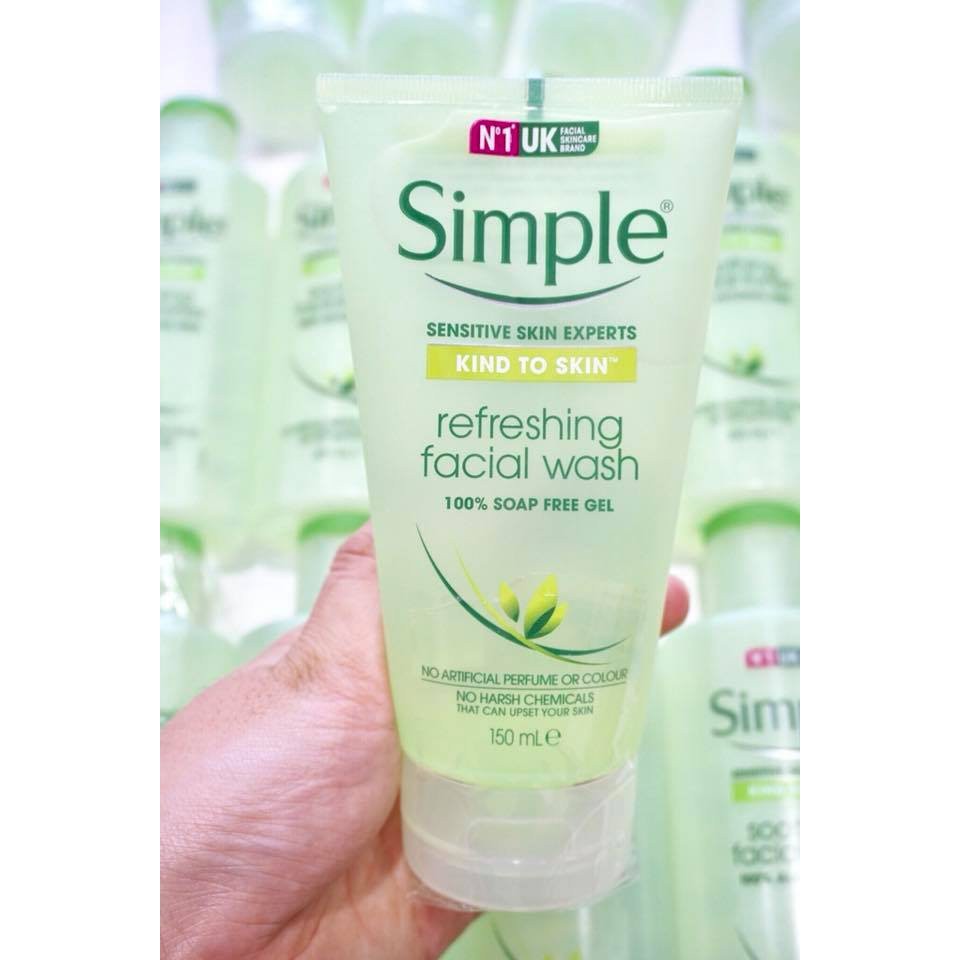 Sữa Rửa Mặt Simple Refreshing Facial Wash Gel 150ml - Hoàng Thanh Cosmetics