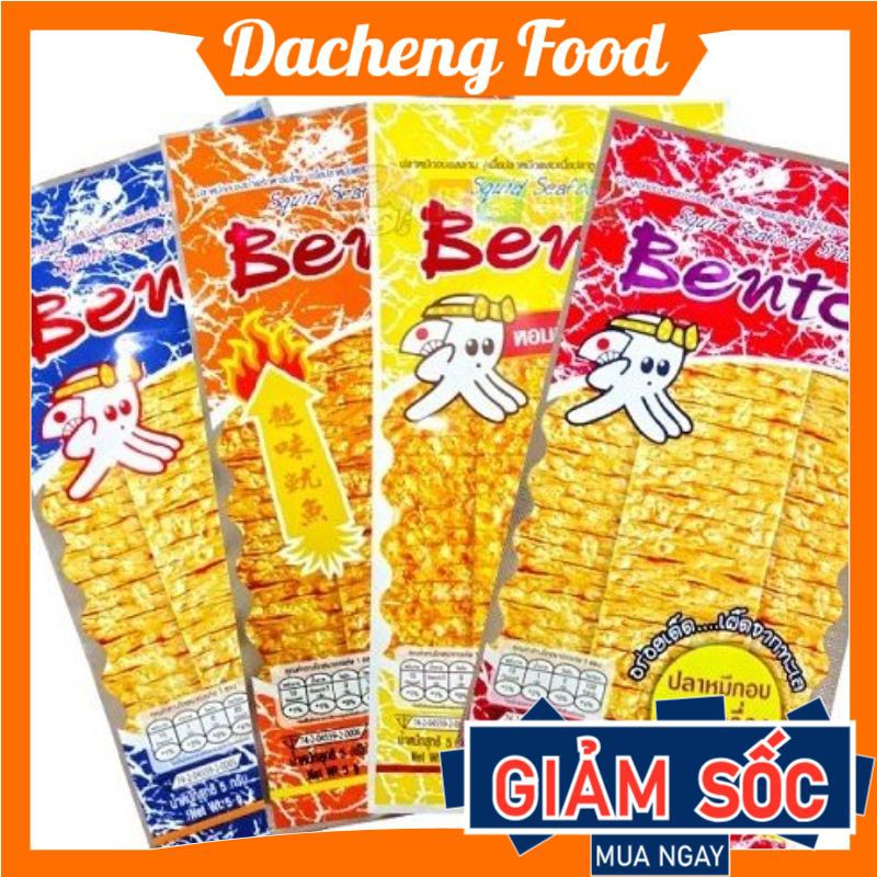 Mực bento Thái Lan 3 vị tự chọn 1 gói 6g đồ ăn vặt Sài Gòn vừa ngon vưa rẻ | Dacheng Food | BigBuy360 - bigbuy360.vn