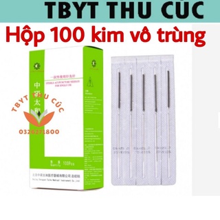 Kim châm cứu Thái Hòa-Kim châm cứu vô trùng-1 hộp 20 vỉ 100 kim