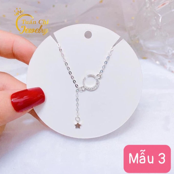Dây Chuyền Bạc DEAL SỐC Vòng Cổ Bạc Nữ, Kiểu Dáng Dây Liền Mặt, Phong Cách Hàn Quốc Dịu Dàng, Dây Bạc Hottrend