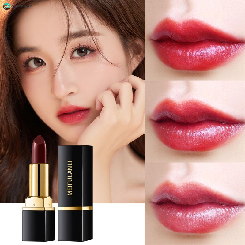Meifulanli Đổi Màu Son Môi Không Bị Phai Màu Chống Nước Không Dễ Bám Bẩn Chén Son Môi Dưỡng Ẩm Thay Đổi Nhiệt Độ Son Môi Mặc Được Trang Điểm Mắt