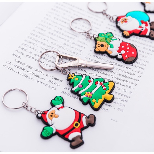 Móc Khóa Noel, Phụ Kiện Giáng Sinh Dễ Thương, Móc Khóa Hình Ông Già Noel, Móc Khóa Cây Thông Noel - BEYOU