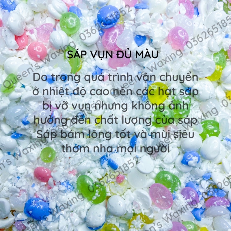 [ Tặng kèm que gỗ ] Sáp wax lông cao cấp nấu nhanh tan dạng vụn, nhuyễn siêu bám lông
