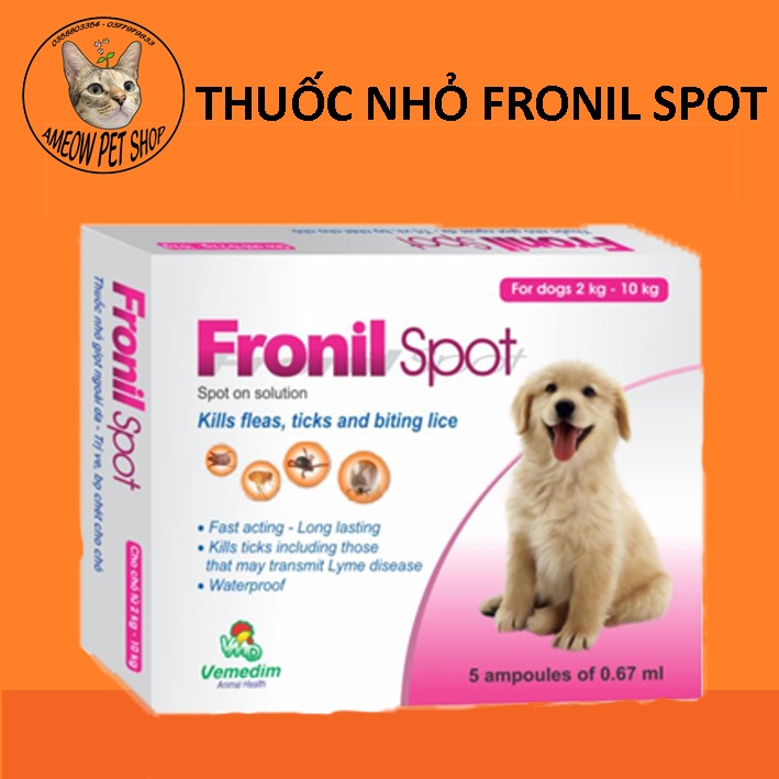 NHỎ GÁY FRONIL SPOT CHÓ MÈO