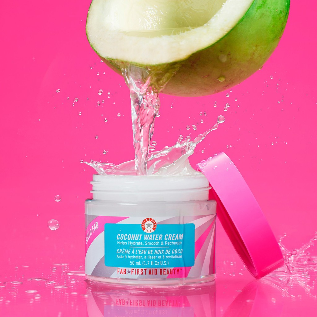 FIRST AID BEAUTY  Kem dưỡng ẩm không dầu chiết xuất dừa Hello FAB Coconut Water Cream