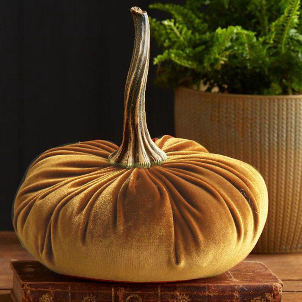 Bí Ngô Nhồi Bông Mềm Mại Trang Trí Halloween