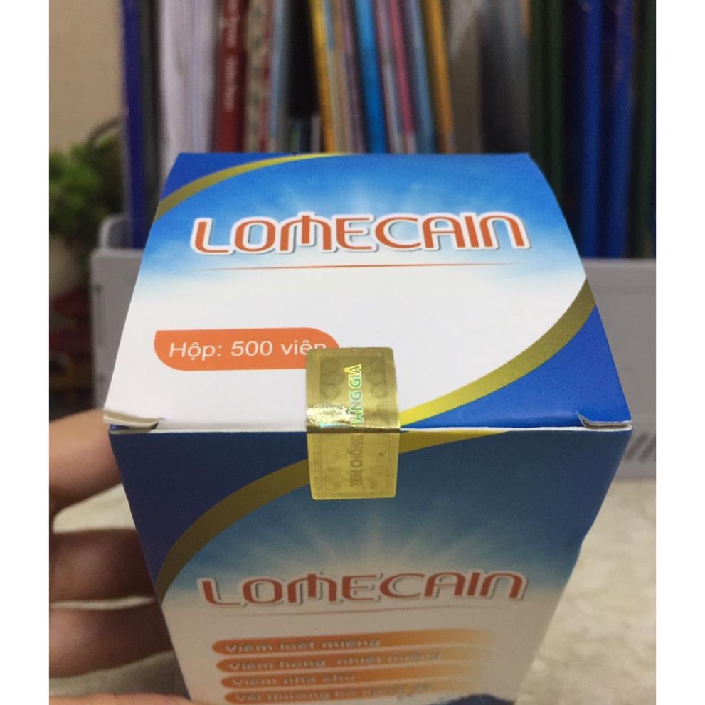 Lọ 500 viên Lomecain nhiệt miệng bạch mai - Giảm nhiệt miệng