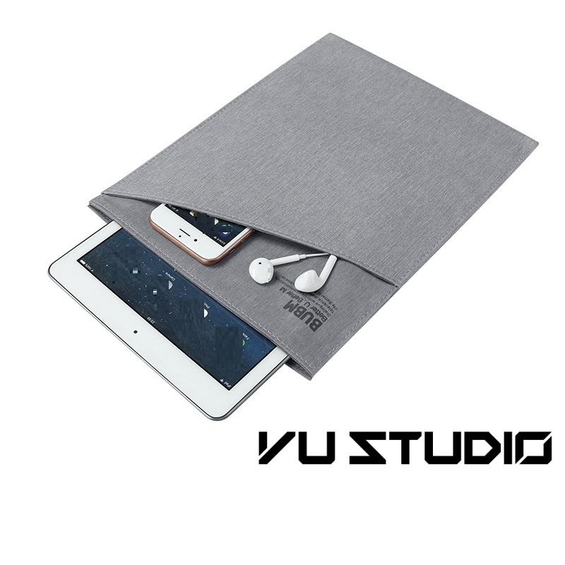 Túi đựng iPad kiêm vỏ bao chống sốc máy tính bảng, điện thoại, tai nghe, phụ kiện điện tử Bubm phom vải cứng