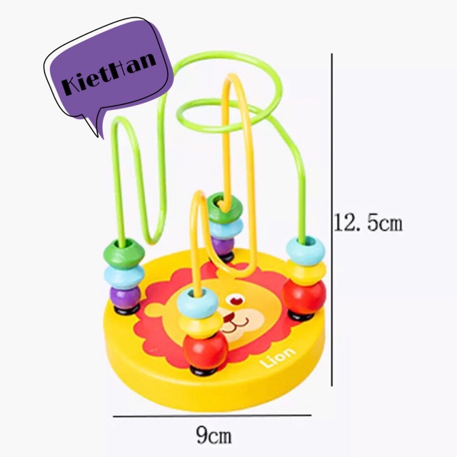 Đồ chơi luồn hạt bằng gỗ