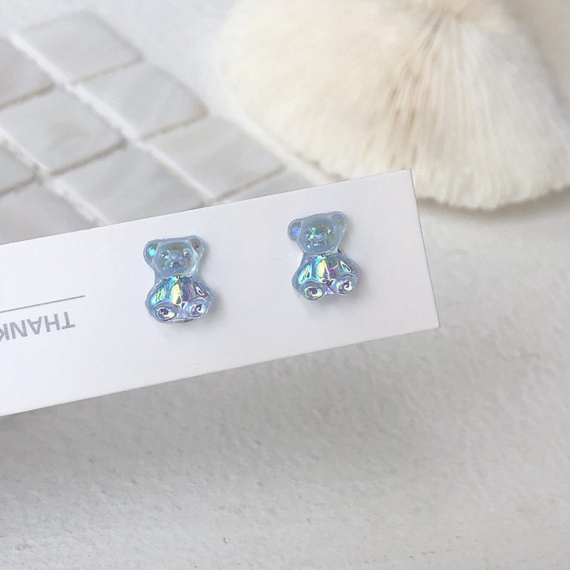 Đôi khuyên tai hình gấu bằng acrylic đáng yêu dành cho nữ