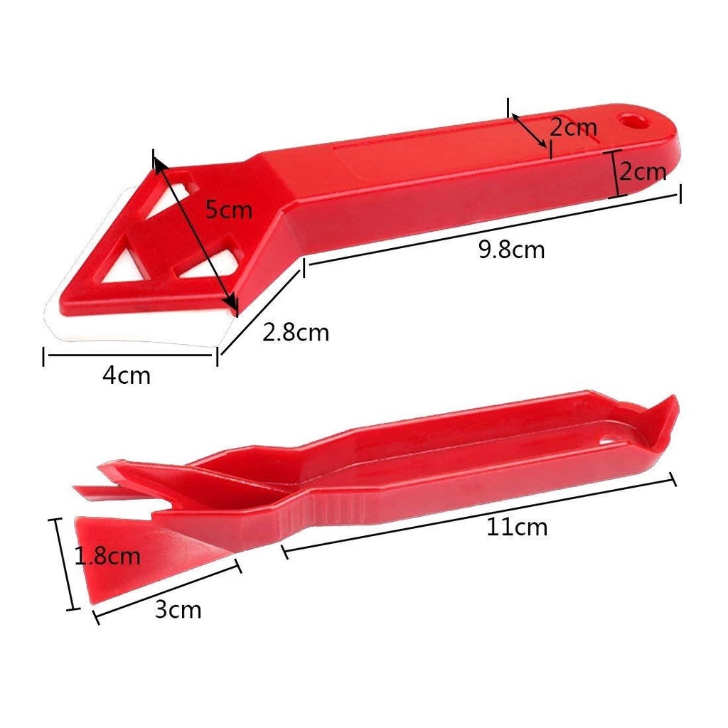 Bộ 2 cái xẻng cào xi măng thủy tinh silicone mini làm thủ công bền bỉ