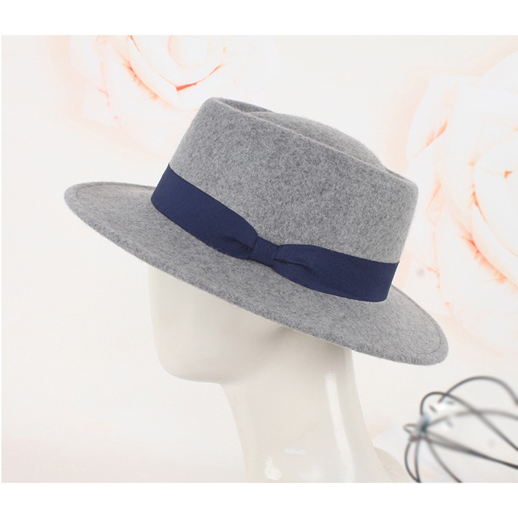 Mũ Phớt Fedora Nam Nữ Rộng Vành Cao Cấp Mugout FN09 - Nón Phớt Vintage Chụp Ảnh, Chất Nỉ | Nũ Chất HN