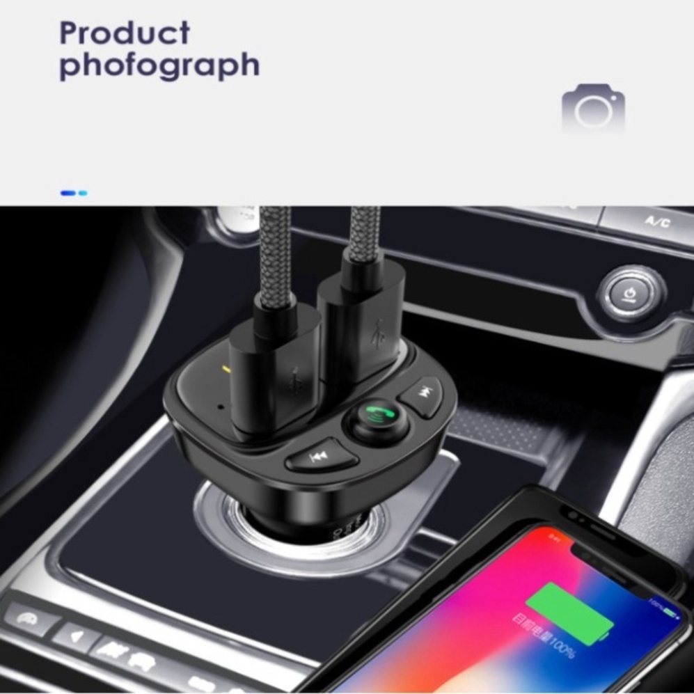 Tẩu sạc nhanh kiêm nghe nhạc Huyndai HY-87 kết nối điện thoại qua Bluetooth