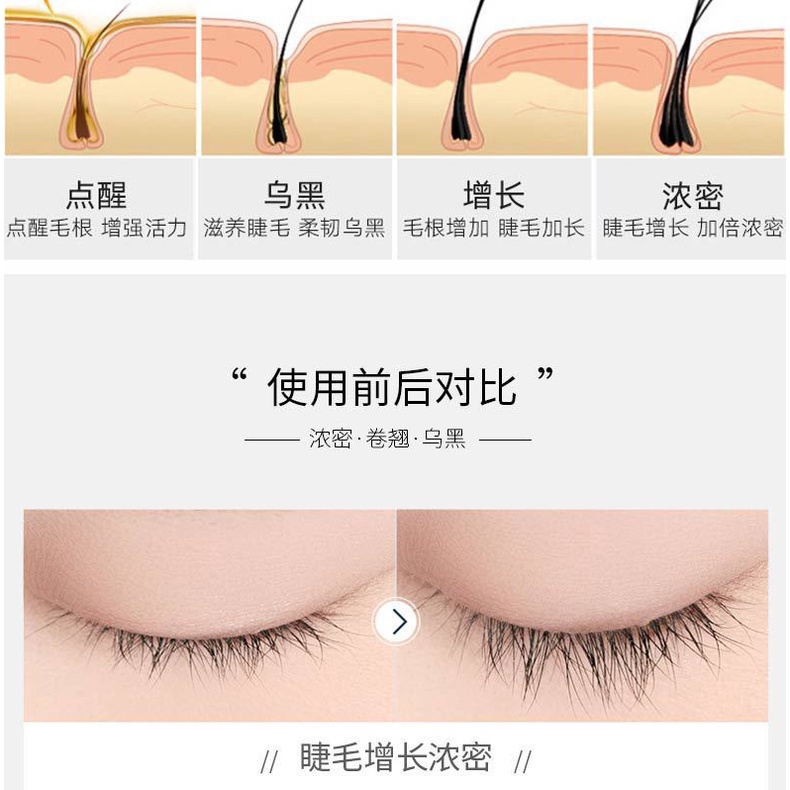 Tinh chất Dưỡng dài mi chất lượng cao XIUSE giúp tái tạo và làm dài mi hiệu quả Serum Dưỡng Mi mọc rậm lông mày MINIGIRL