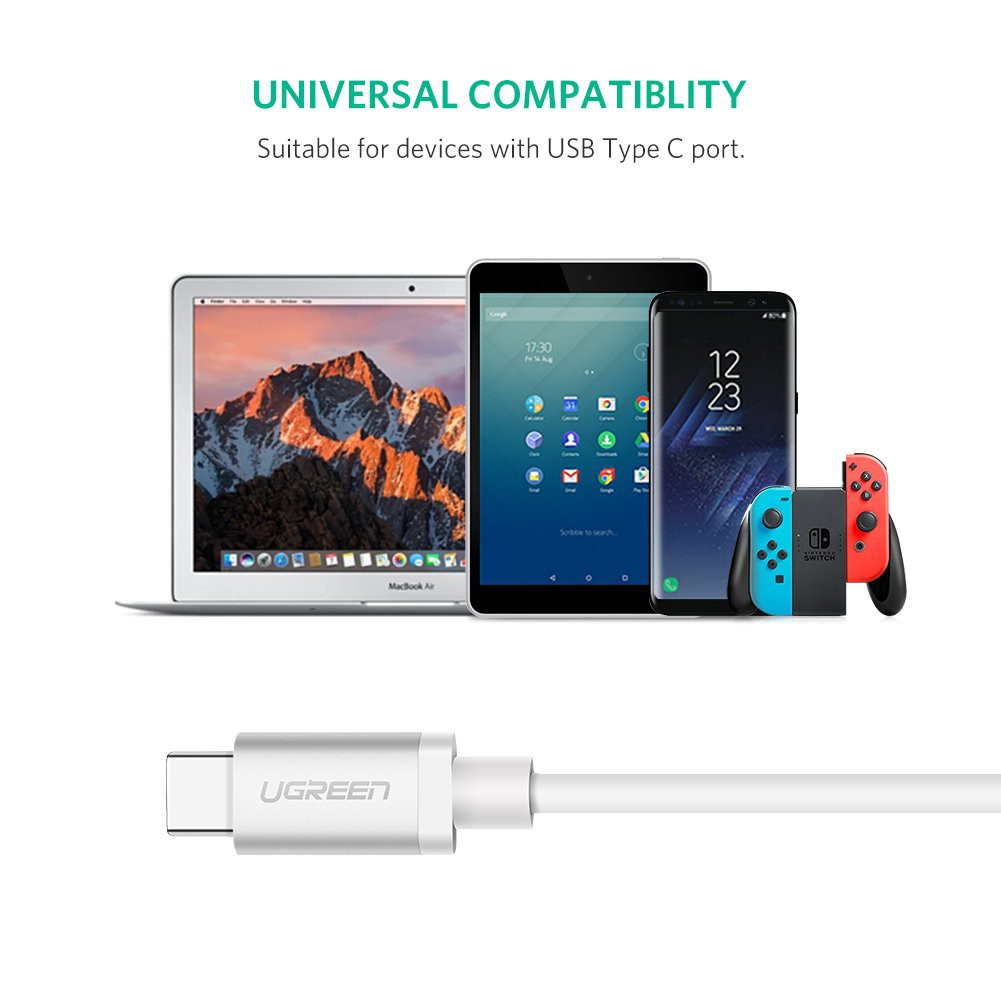 Cáp Sạc Usb Type-C Màu Trắng Ugreen 60517