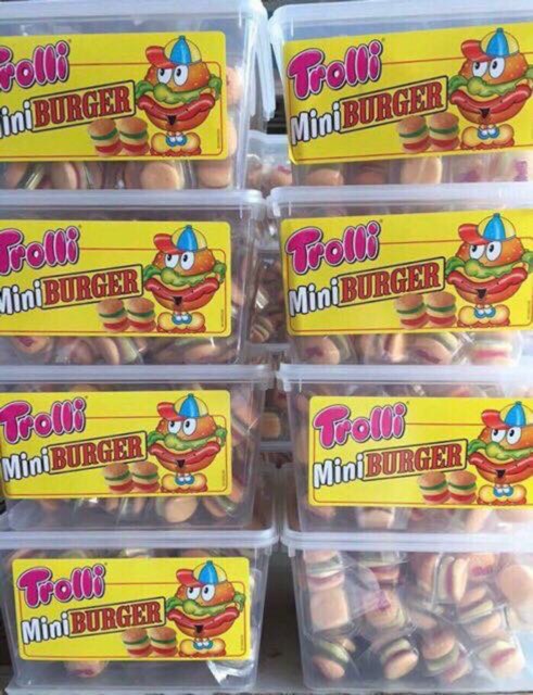 Kẹo Dẻo Trolli Burger Minis Của Đức Hộp 60 viên