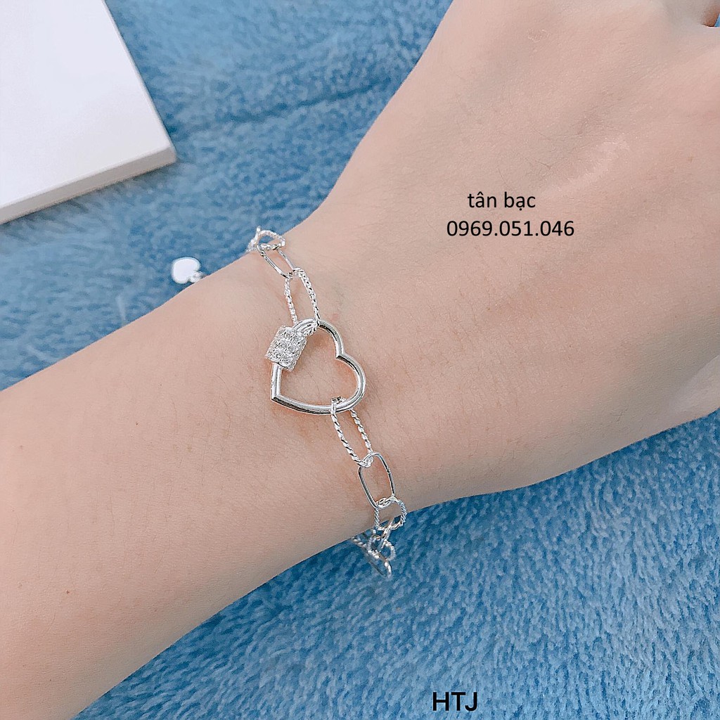 lắc tay bạc , hình TRÁI TIM , THỂ HIỆN SỰ YÊU THƯƠNG ĐONG ĐẦY , TÌNH CẢM GẮN KẾT, MÓN QUÀ từ YÊU THƯƠNG