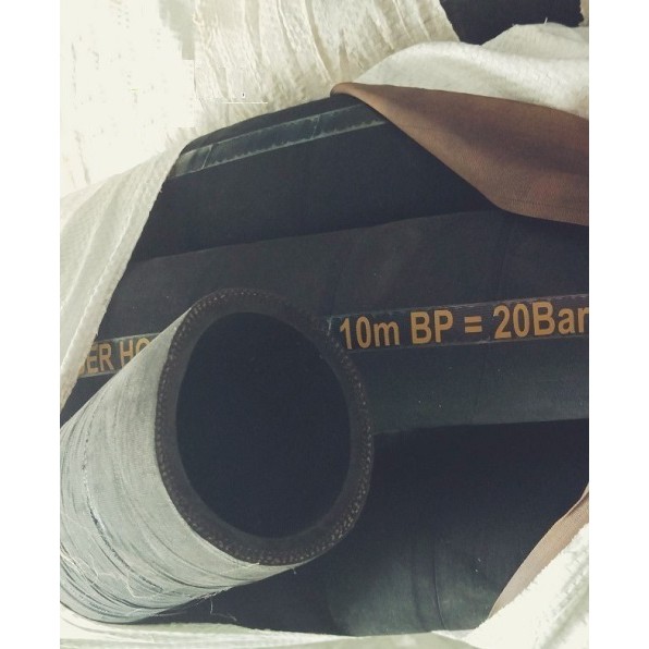 ống cao su bố vải dẫn dầu dẫn nước, bùn cát 3 lớp bố phi 22mm và phi 25mm chịu áp lực 10bar dài 20m