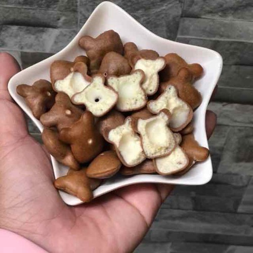 1KG Bánh Gấu Nhân Kem Tự chọn 3 Loại Thơm Giòn Ngon Trai Đẹp Snack