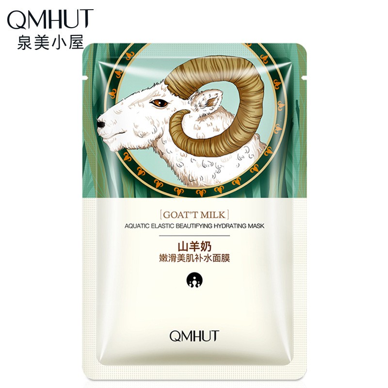 Mặt nạ ngủ sữa dê QMHUT giữ ẩm làm trắng da mặt nạ loại bỏ mụn đầu đen hàng nội địa Trung Quốc | BigBuy360 - bigbuy360.vn