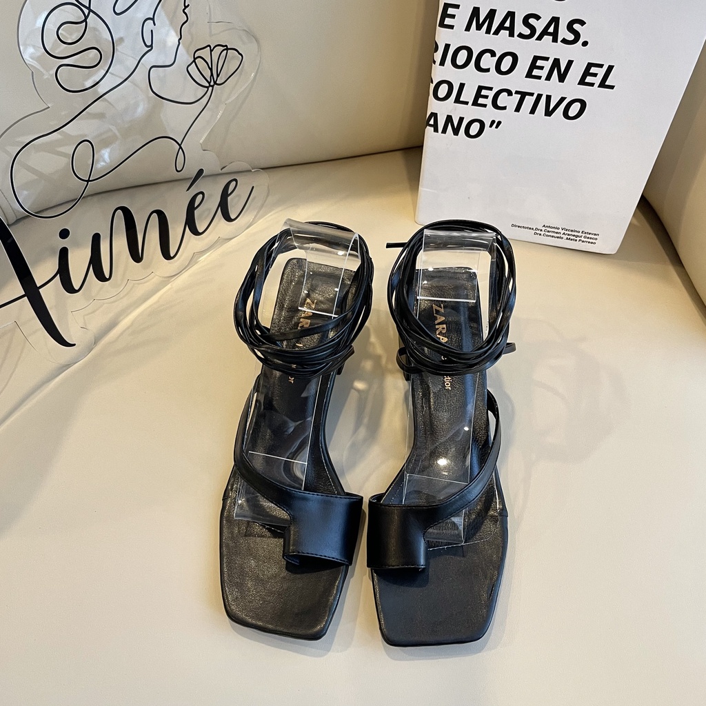 Sandal Xỏ Ngón Cột Dây Đế Cao 5 Phân Cá Tính