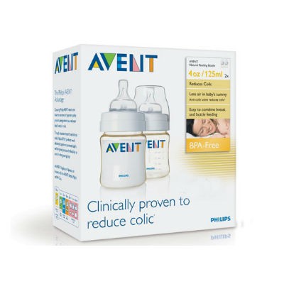 Bình sữa đôi Avent PES 125ml (BPA FREE) SCF660/27