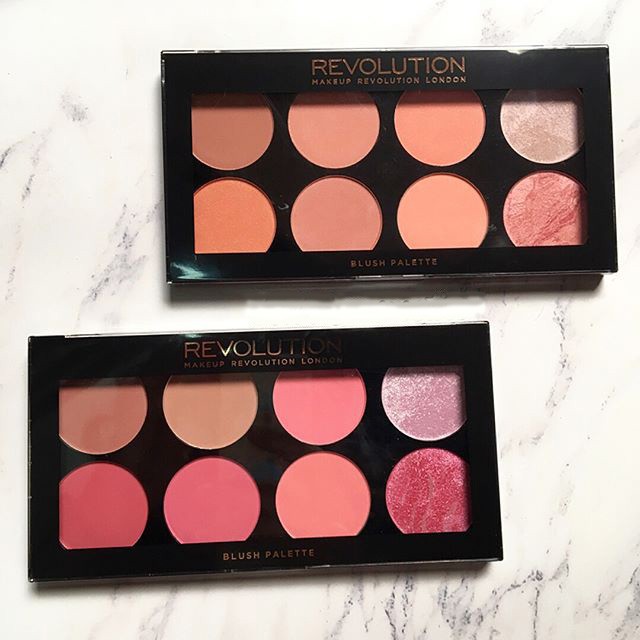 Bảng Revolution 3 in 1 phấn má/highlight/ tạo khối Makeup Revolution Ultra Blush Palette (Bill Anh)