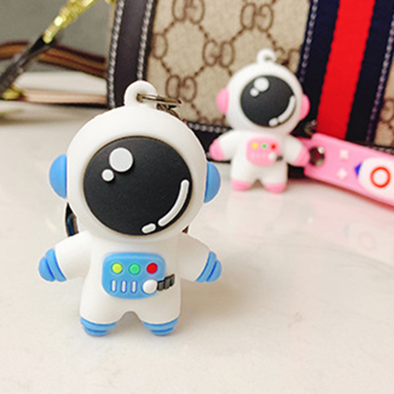 Móc khóa phối mặt hình phi hành gia dễ thương đáng yêu