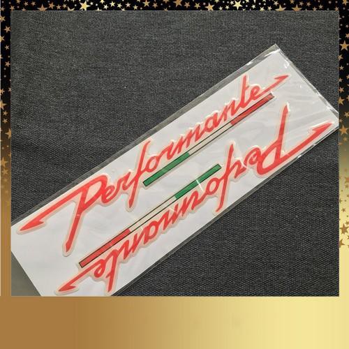 [CỰC RẺ] Tem chữ logo nhựa nổi mẫu PERFORMANTE cho xe SH cực đẹp ( MÀU ĐỎ )