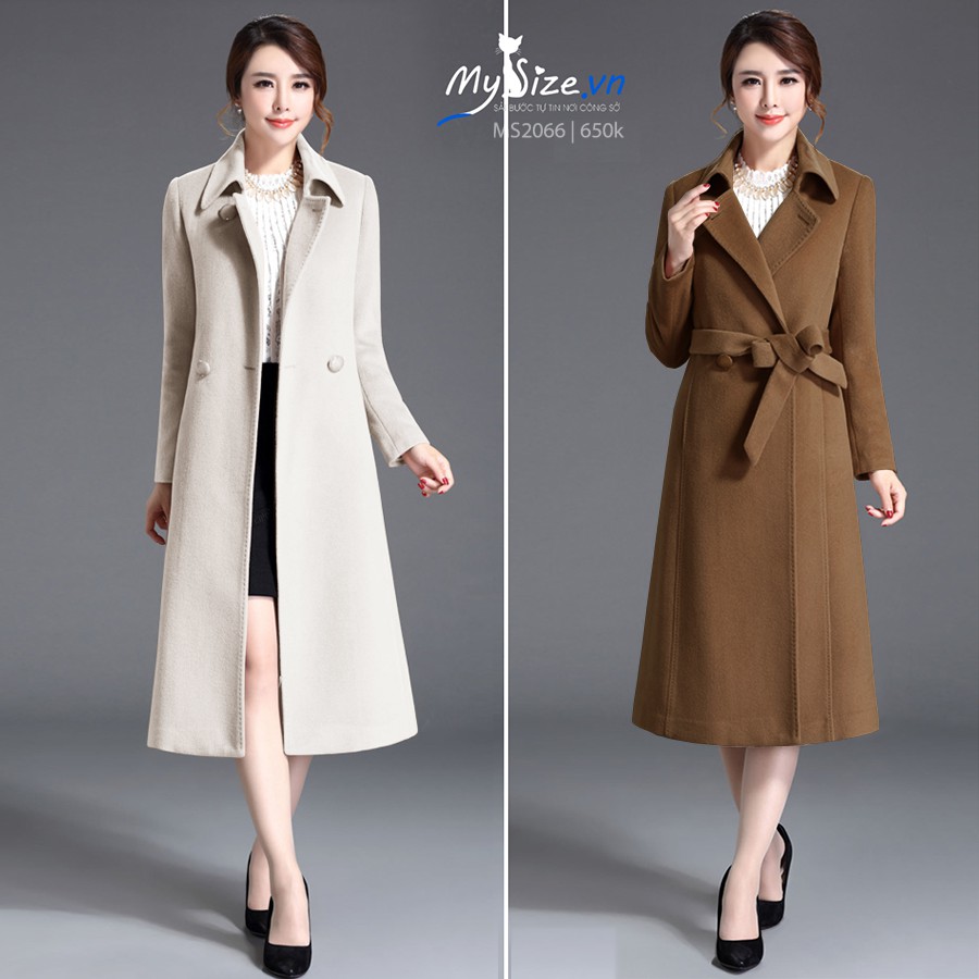 ÁO KHOÁC DẠ MANG TÔ DÀI  MS2066