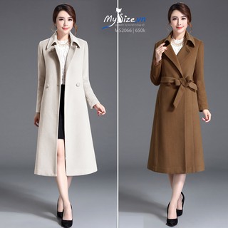 ÁO KHOÁC DẠ MANG TÔ DÀI  MS2066