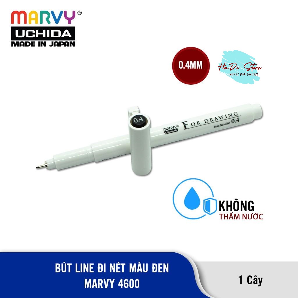 Bút line đi nét chuyên nghiệp MARVY UCHIDA 4600 có đủ size