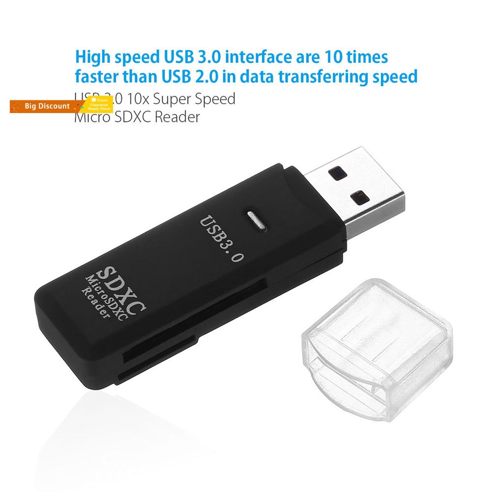 Đầu Đọc Thẻ Nhớ Usb 3.0 2 Trong 1