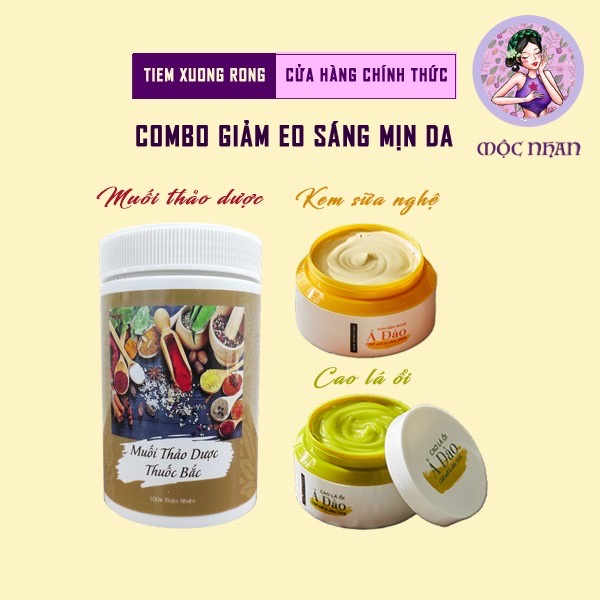 Muối gừng chườm bụng sau sinh MỘC NHAN Muối giảm eo sau sinh, săn bụng, eo thon nhanh, tặng kèm đai chườm - 800g