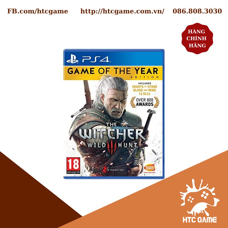 Đĩa game The Witcher 3 Wild Hunt: Game of The Year Edition dành cho Ps4/Ps5