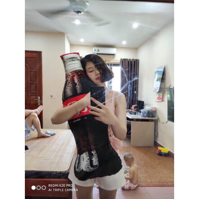 Gối ôm 3D chai bia _gấu Bông _MOMOMART _SIHOO.VN