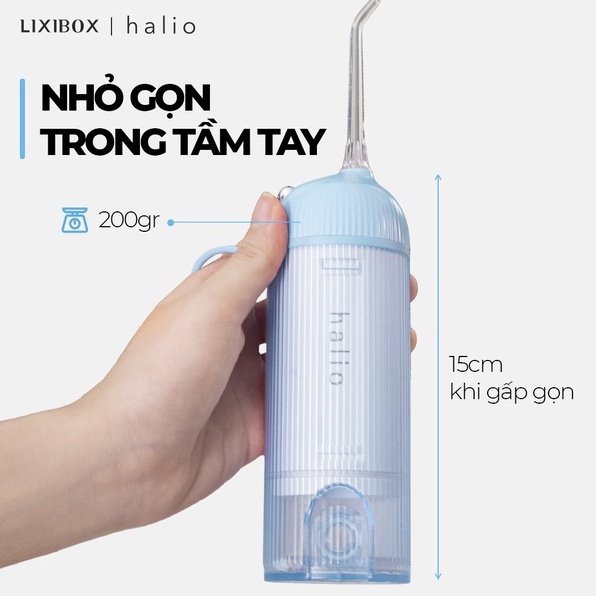 Máy tăm nước Halio UltraClean Oral Irrigator 3 chế độ nhỏ gọn bỏ túi Blue