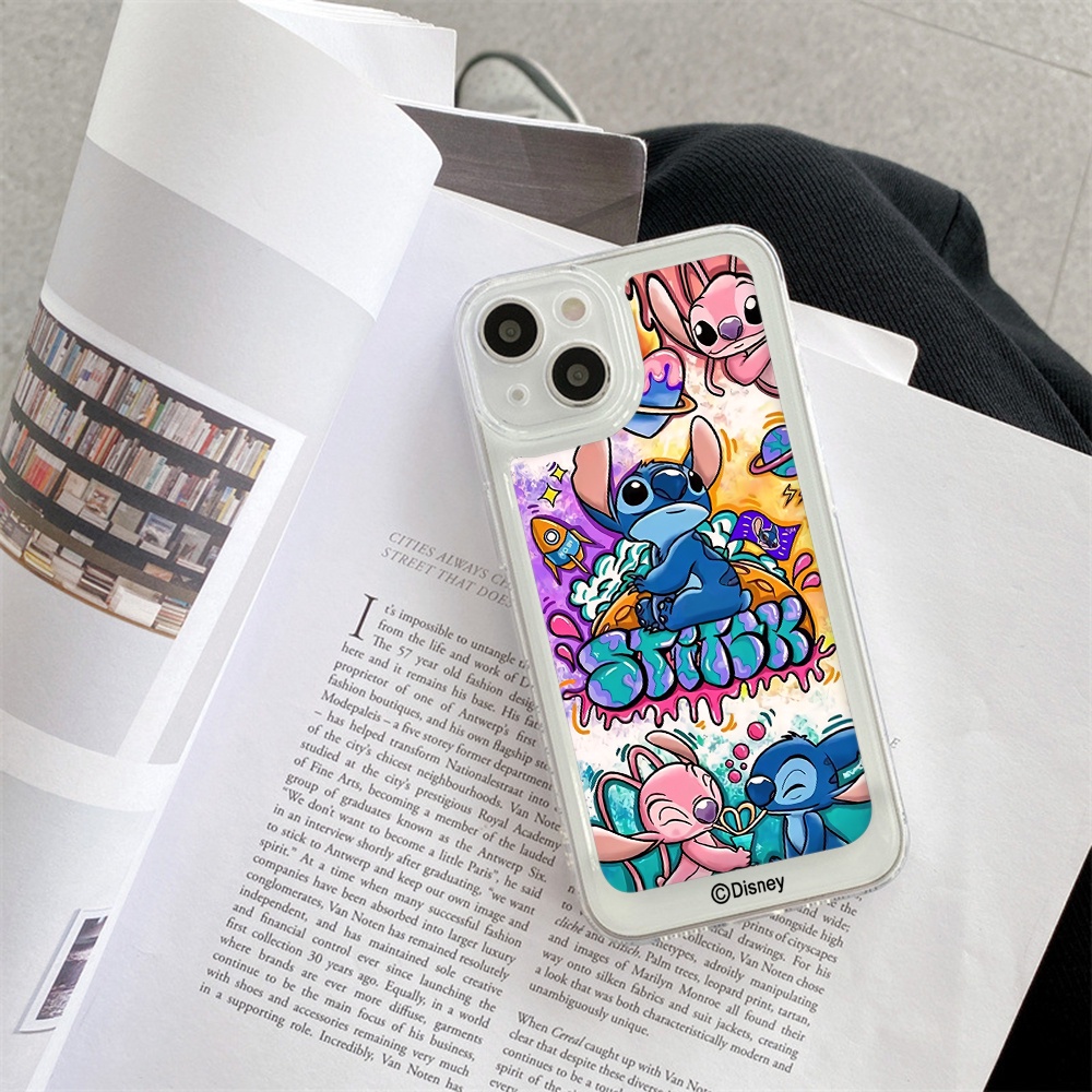 Ốp Điện Thoại Mềm Trong Suốt Chống Sốc In Hình Stitch Disney Cho iPhone 11 13 12 X XS Pro Max xr 12 13 Mini xr