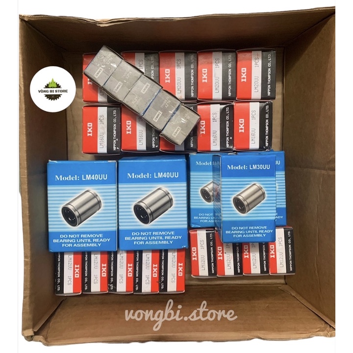 Con trượt tròn LM6, LM8, LM10, LM12, LM16, LM20, LM25, LM30, LM35UU