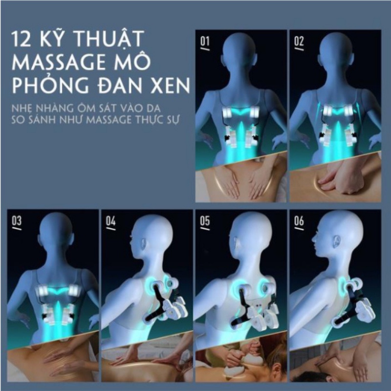 Ghế Massage Toàn Thân Cao Cấp HP02, Ghế Mát xa Công Nghệ Nhật Bản Kết Nối Bluetooth Bảo Hành 12 tháng