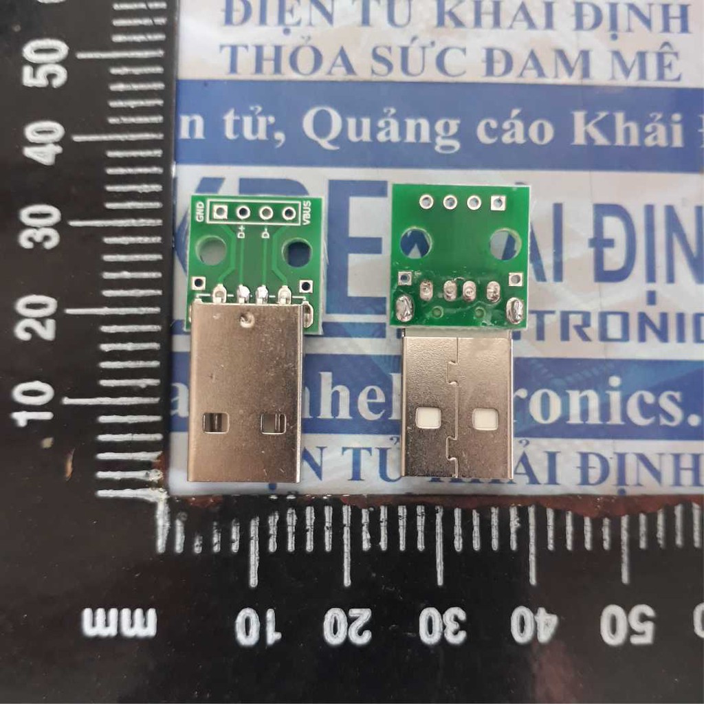 5 cái module, mạch pcb cổng USB đầu đực, out dạng DIP 4P 2.54mm kde4148