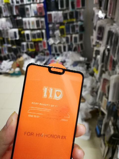 CƯỜNG LỰC 19D HONOR 8X FULL MÀN CAO CẤP ĐEN ( TẶNG KEO MÉP GIẤY LẤY BỤI )