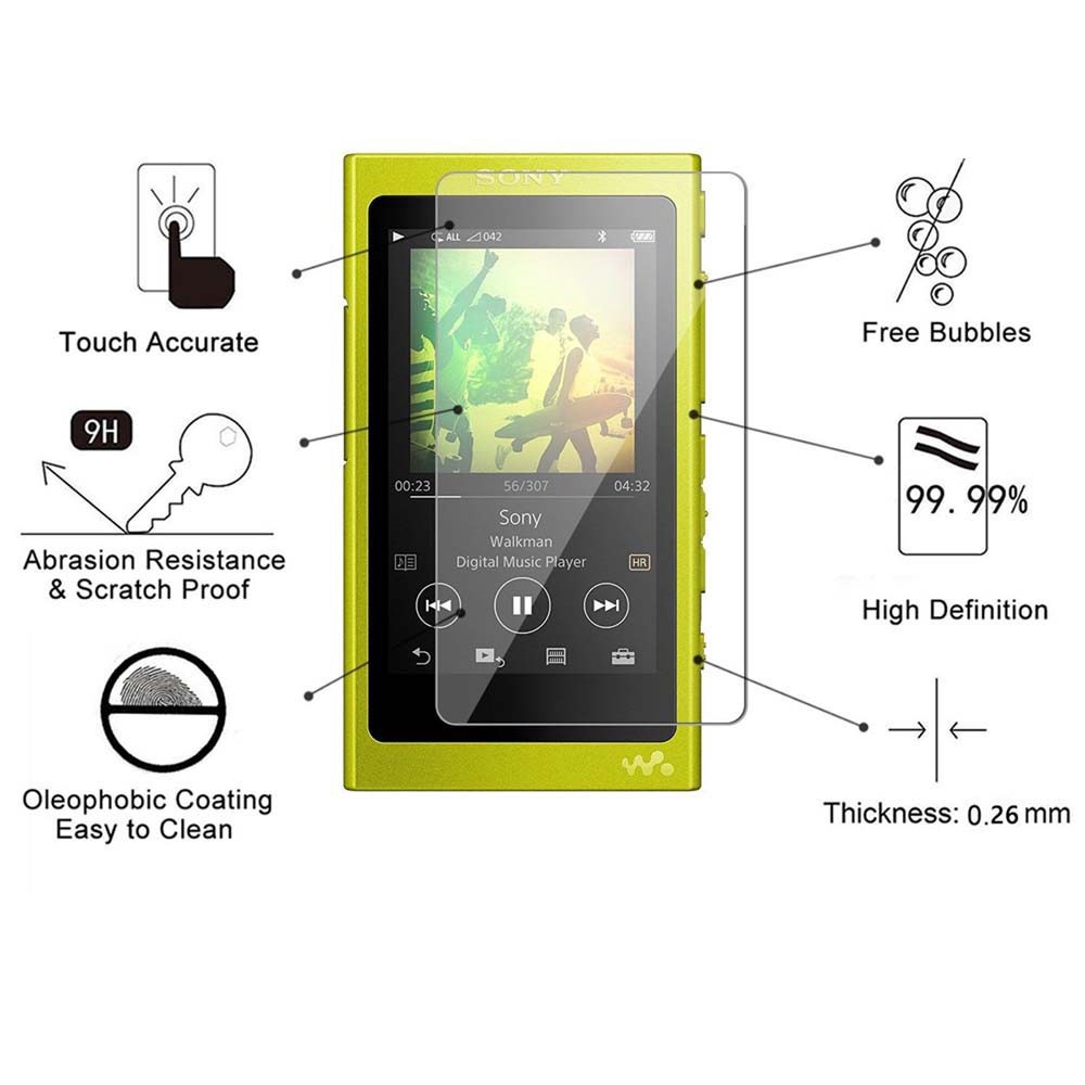 Kính Cường Lực Bảo Vệ Màn Hình Sony Walkman NW-A40 A45 A46 A47 NW-A35 A36 A37 A35HN A36HN A37HN