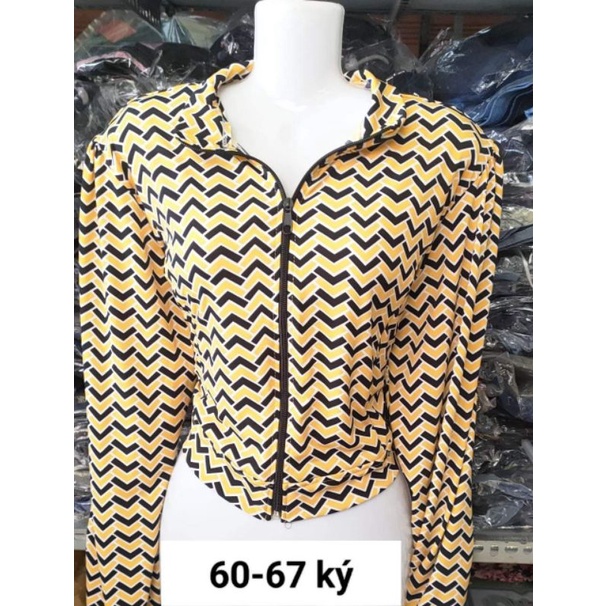 Áo khoác chống nắng thun aty đẹp có khoá kéo