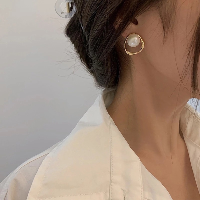 Bông Tai Ngọc Trai Thời Trang Hàn Quốc