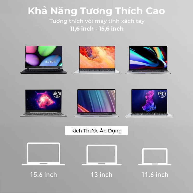 Đế Nâng Macbook Tản Nhiệt Baseus Ultra Thin Laptop Stand Siêu Mỏng, Nhẹ, Gấp Gọn Dể Dùng Cho Máy Từ 11,6 inch - 16 inch